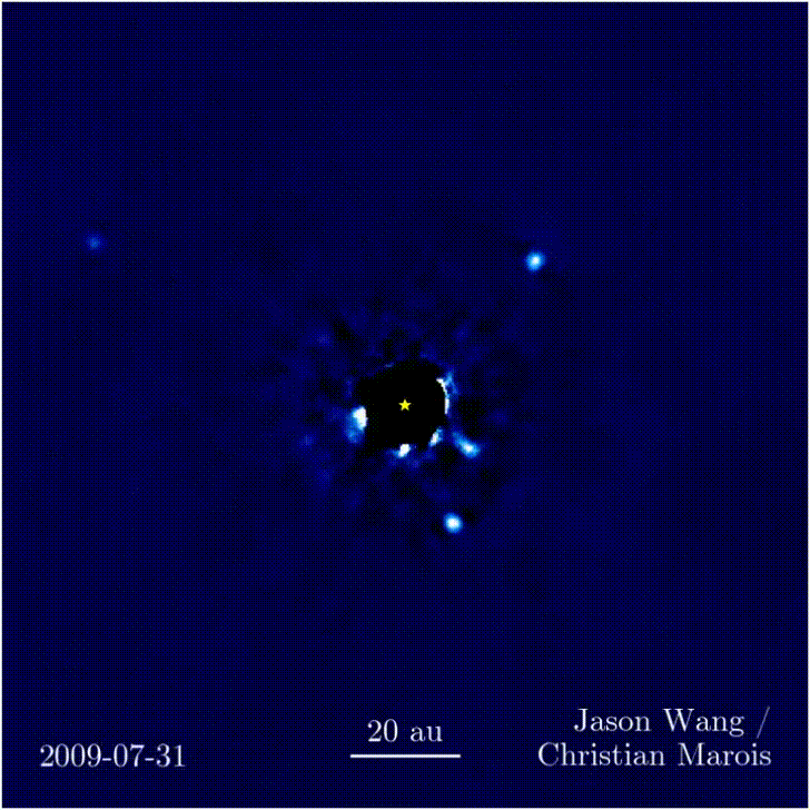 A Four Planet System, Directly Imaged and Remarkable